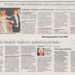 Bal Debiutantów 2006 w mediach - Rzeczpospolita